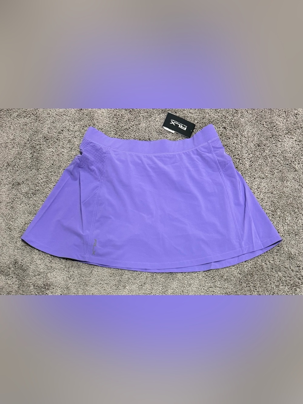 RLX Ralph Lauren 4-Way Stretch High Waisted Skort Pure Lilac‎ Womens Size L